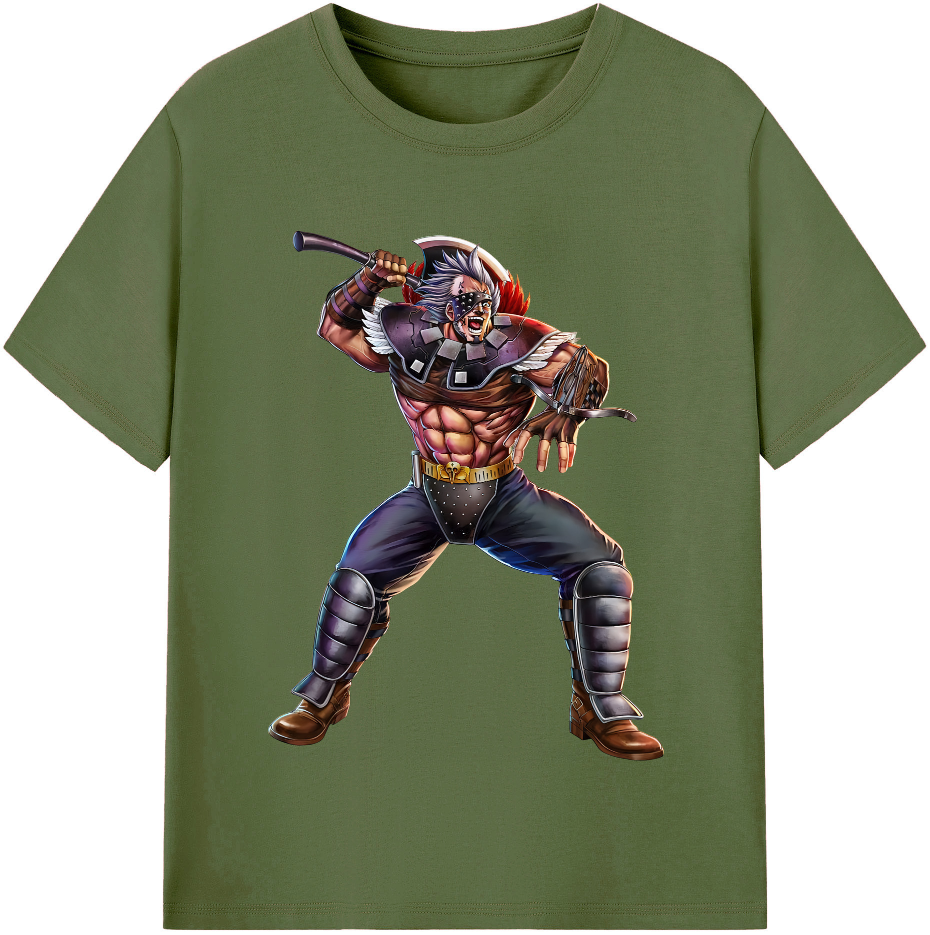 （画像用） 北斗の拳 Fist of the North Star 綿100％半袖Tシャツ（フロントプリント）